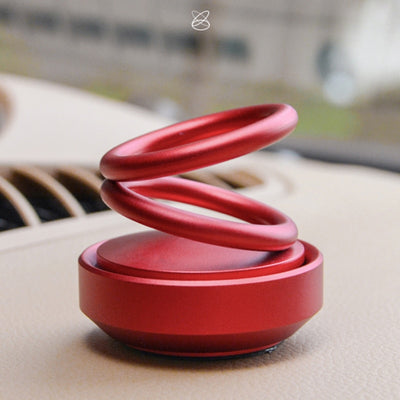 360°  Rotation Creative Double Ring Rotating Car Air Freshener/ Perfume