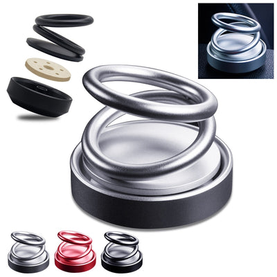 360°  Rotation Creative Double Ring Rotating Car Air Freshener/ Perfume