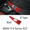 Carbon Fiber Gear Shift Panel Decorative Frame For BMW 3 and 4 Series 3GT F30 F31 F32 F34