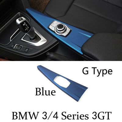 Carbon Fiber Gear Shift Panel Decorative Frame For BMW 3 and 4 Series 3GT F30 F31 F32 F34